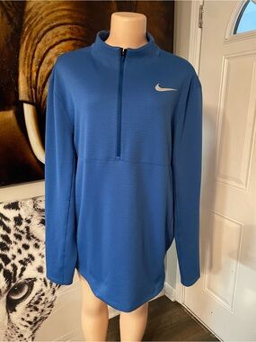 Nike golf Aeroreact XL Men’s Blue Half-Zip Training Jacket pullover top athletic